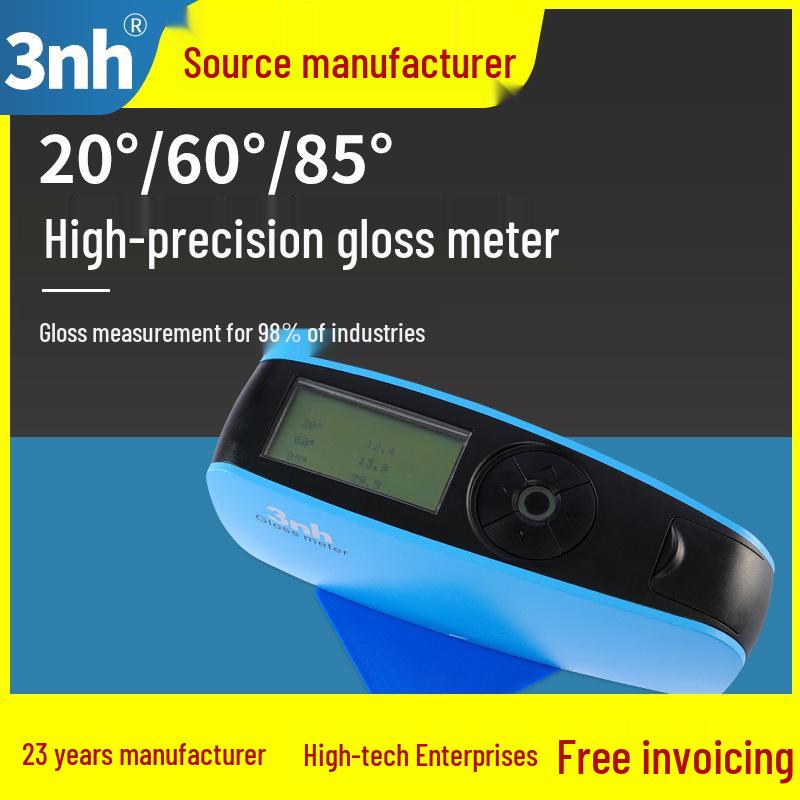3nh YG60 Gloss Meter for Measuring Gloss on Furniture, Home Decor, Marble, and Tile Surfaces.