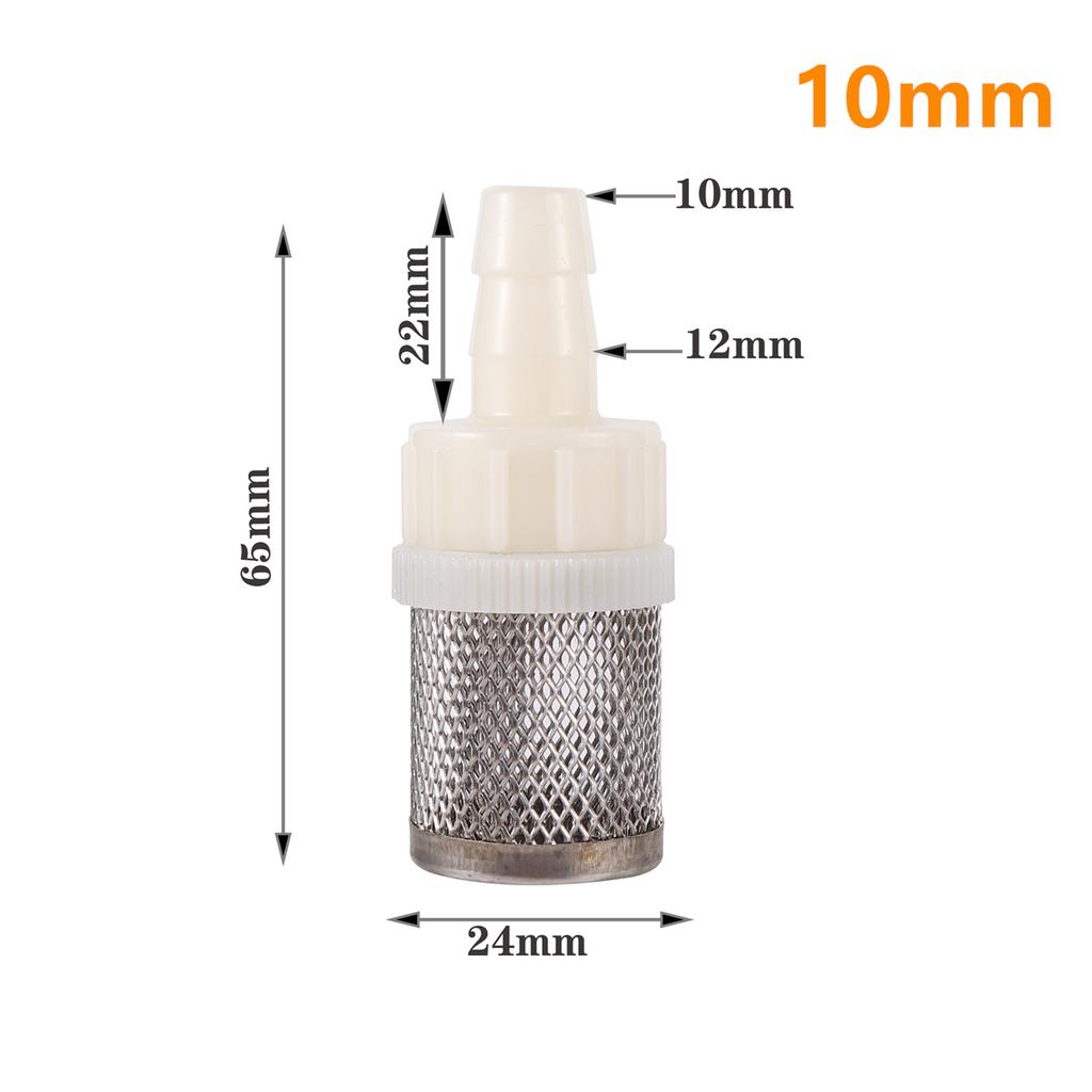 1/2" Thread Stainless Steel Mesh Hose Micro-filter Kit 4mm-20mm Garden Irrigation Car Wash Aquarium Fish Tank Water Filters 5Pcs