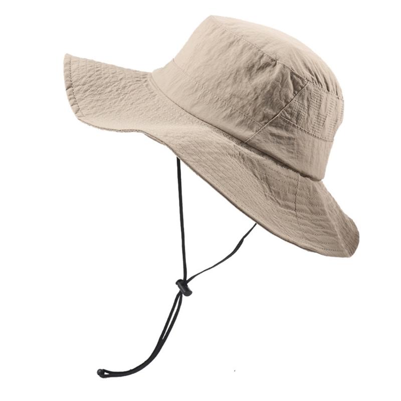 Comfortable Sun Hat For Men And Women With Wide Brims Sun Protection Breathable Fishing Cap for Outdoor Hiking Camping
