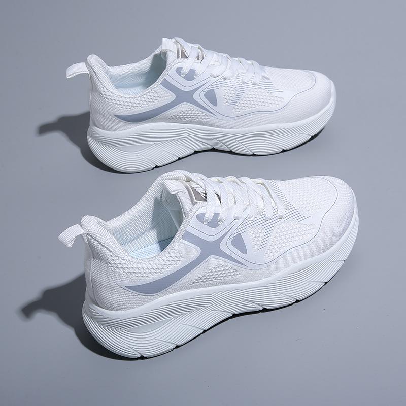 Fashion Spring Orange Platform Shoes Breathable Mesh Sneakers for Women Thick Sole Casual Shoes Women Sneakers Tennis Ladies Shoes