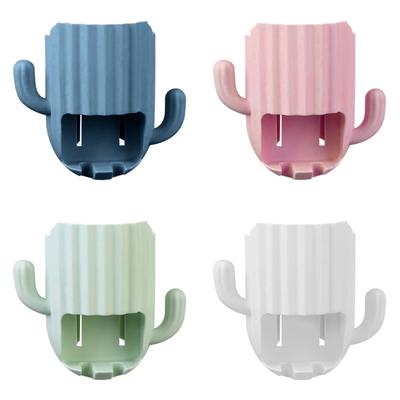 Wall Mounted Cactus Toothpaste Toothbrush Holder Household Decoration for Bathroom Dormitory Wall Window Decoration