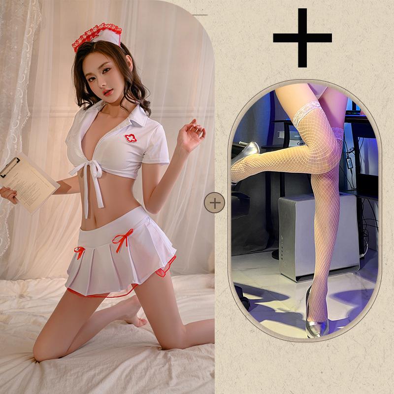 Sexy lingerie Nurse Uniform Temptation Role Playing Uniform Set Sexy JK Short Skirt sexy adult female costume for women Sex shop