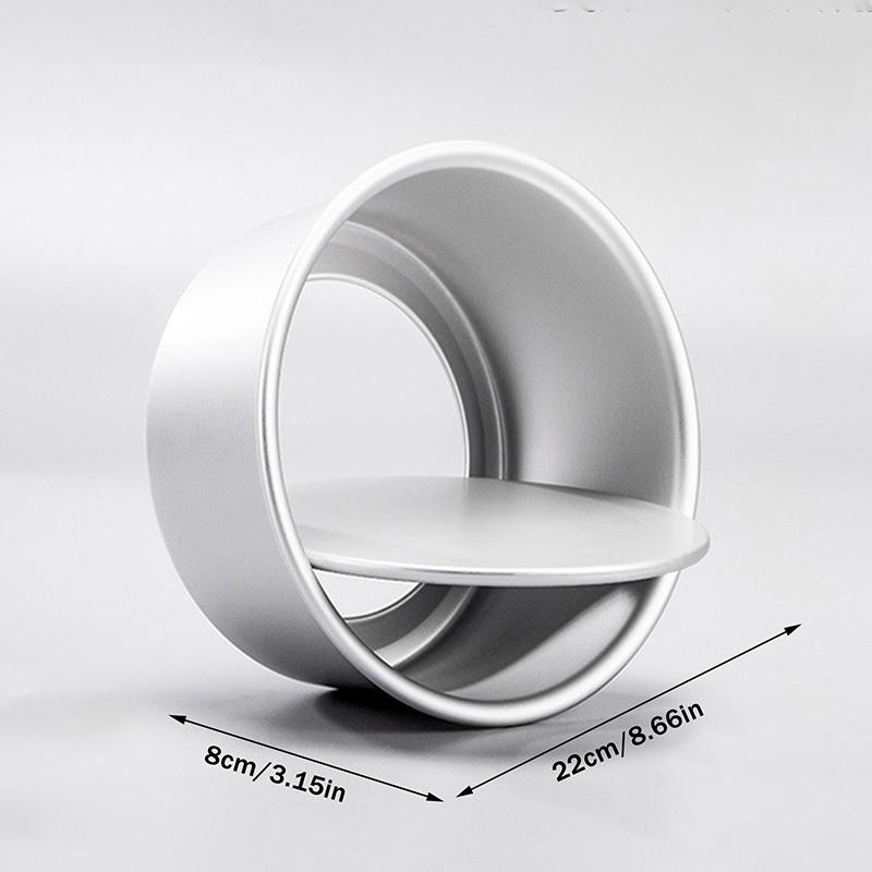 Aluminum Alloy round Cake Pan Set 2/4/6/8 Inch with Removable Bottom Chiffon Cake Mold Mould Tin Bakeware Tool for Home Baking