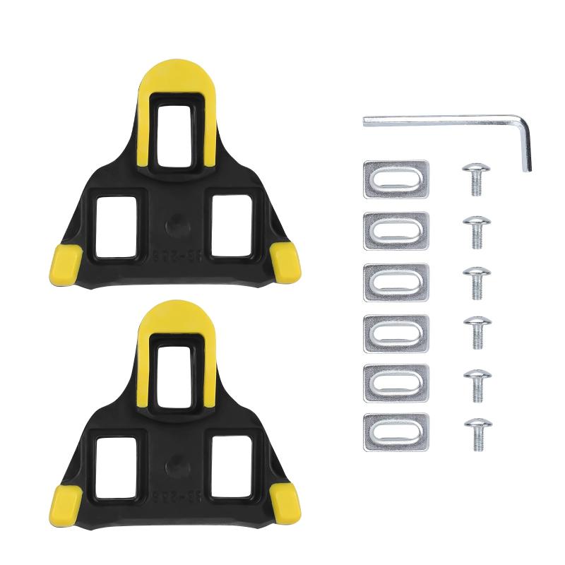 1Pcs Road Bike Pedal Cleats Spd Sl Bicycle Pedals Plate Clip Self-Locking Float Pedal Cleats Cycling Shoes Bike Accessories