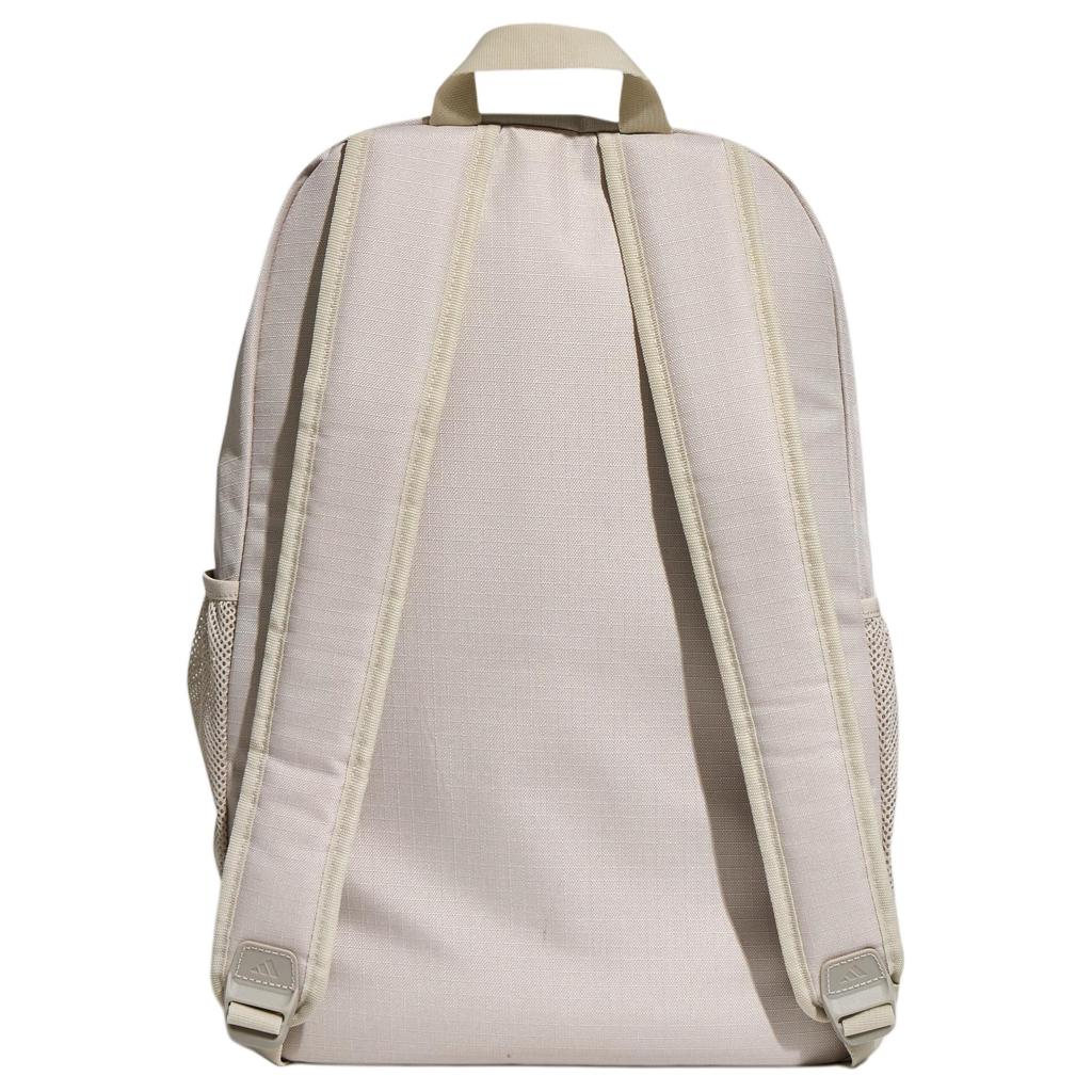 Adidas Plaid Fabric Backpack Unisex Brown