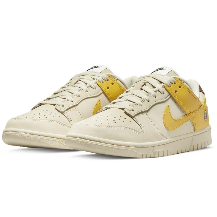 Nike Dunk Low LX Banana Tênis Femininos Creme Leite de Coco Amarelo Vívido DR5487-100