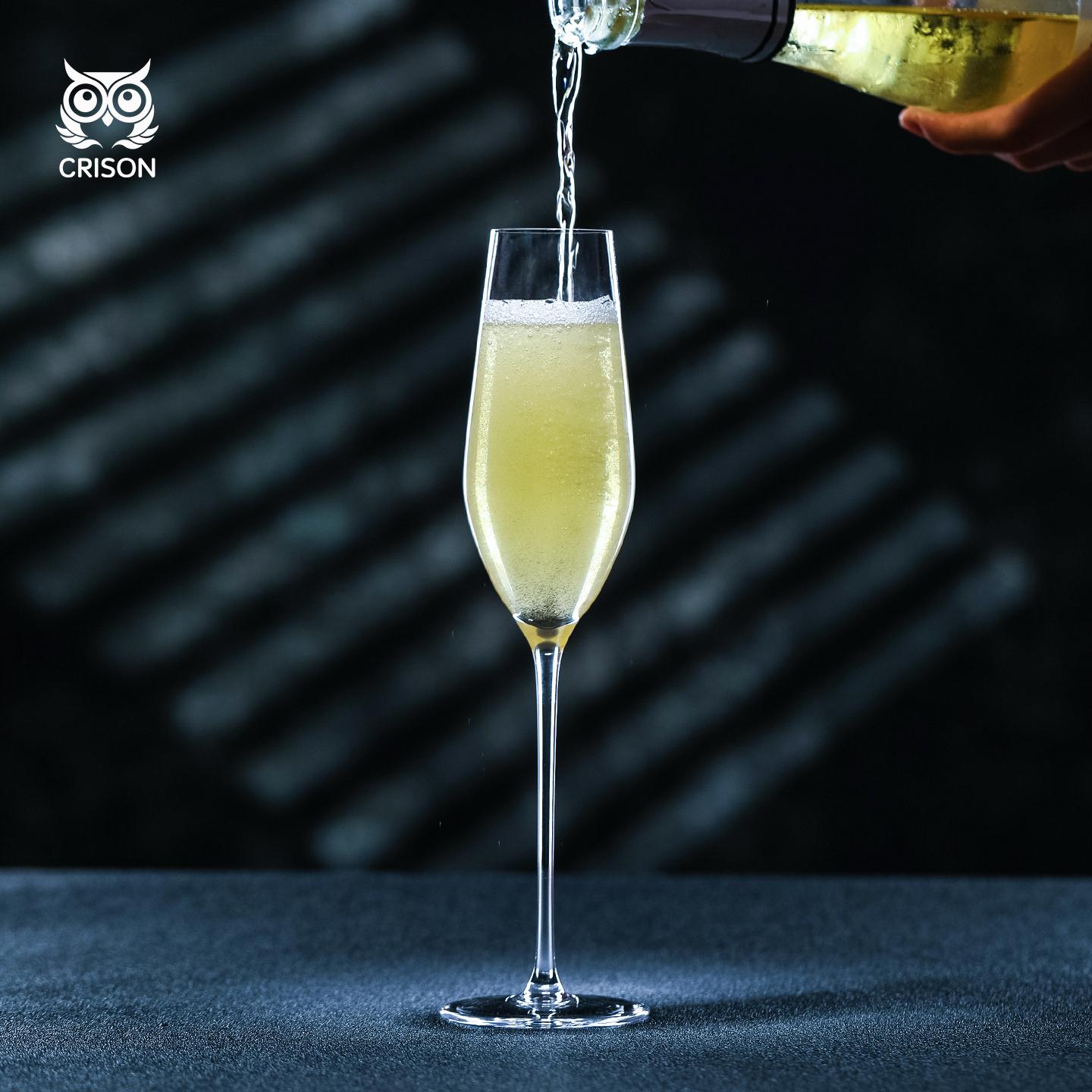 

CP8201 CRISON High quality crystal champagne glass/cocktail cup/drinkware Wedding party wine glasses 220ml 220ml