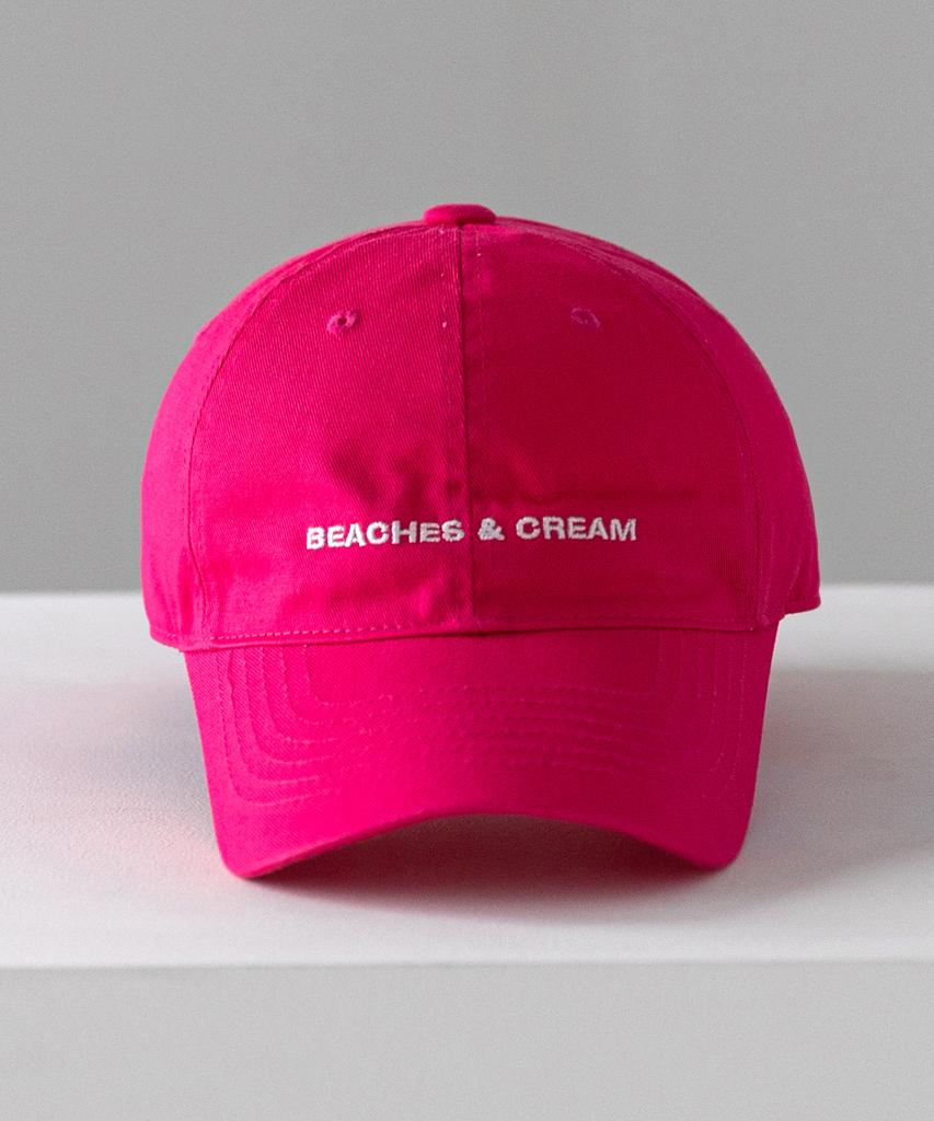Bichiseuaenkeulim Small Logo Ball Cap-Hot Pink