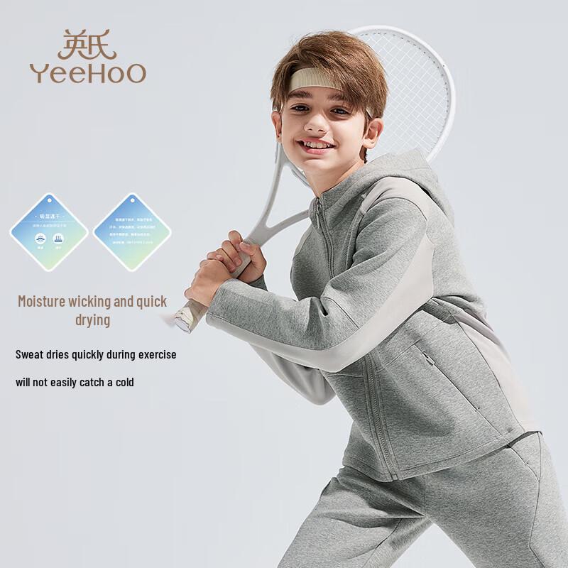 YEEHOO Boys  Quick-Dry Sun Protection Hooded Jacket 130