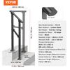 VEVOR Handrails for Outdoor Steps, 1-2 Step Stair Hand Rail Kit, Transitional Carbon Steel Railings with Installation Kit, Stair Rails for Seniors