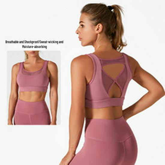 Women's Quick Dry High Waist Yoga Shorts with Side Pocket in Peach