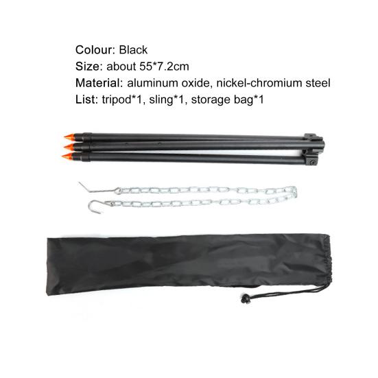 Bonfire Tripod Anti Slip Rust-proof Camping Cooking Tool Campfire Cooking Dutch Oven Tripod