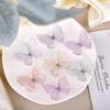 10pcs/Lot 5cm Double Layer Lace 3D Butterfly Applique Simulation Mesh For Handmade Clothes Nail Hair Clip Wedding Decoration