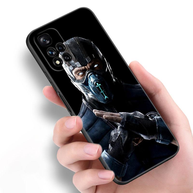Mortal Kombat Spiel Schwarze Silikon Handyhülle Für Xiaomi POCO X3 X4 NFC F5 M3 M4 M6 X5 X6 Pro F3 F4 GT 5G C55 C65 M5