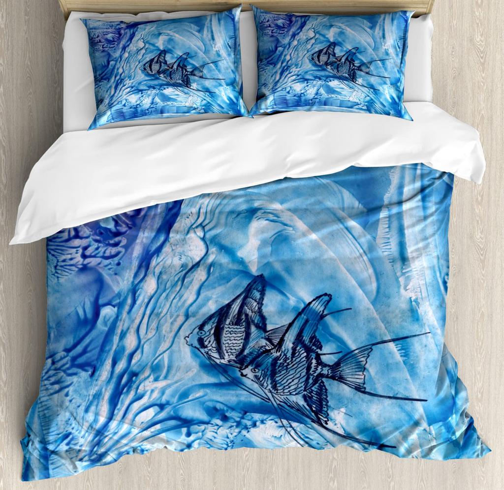 Crystal Duvet Cover for Kids Queen Lightweight Quilt Cover with 2 Pillowcase Ice Crystal Winter Themed Bedding Sets No Comforter
