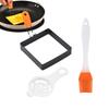 Square Ring for Frying Egg Pancake Cooking Rings Omelet Maker Non Stick Stainless Steel Fried Egg Ring Pancake Mold for Kitchen 2