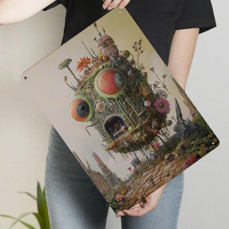

Surreal Mechanical Creature Metal Wall Art Creative Living Room Study Room Decorative Iron Painting 20x30cm（7.8x11.8inch）