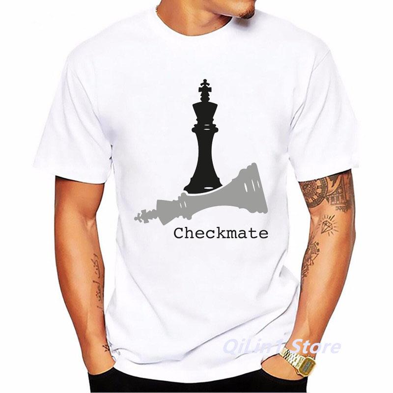 If You Lose The Queen You Might As Well Lose The Game Chess Print Funny T Shirts Men Summer Top White TShirt Graphic T Shirts