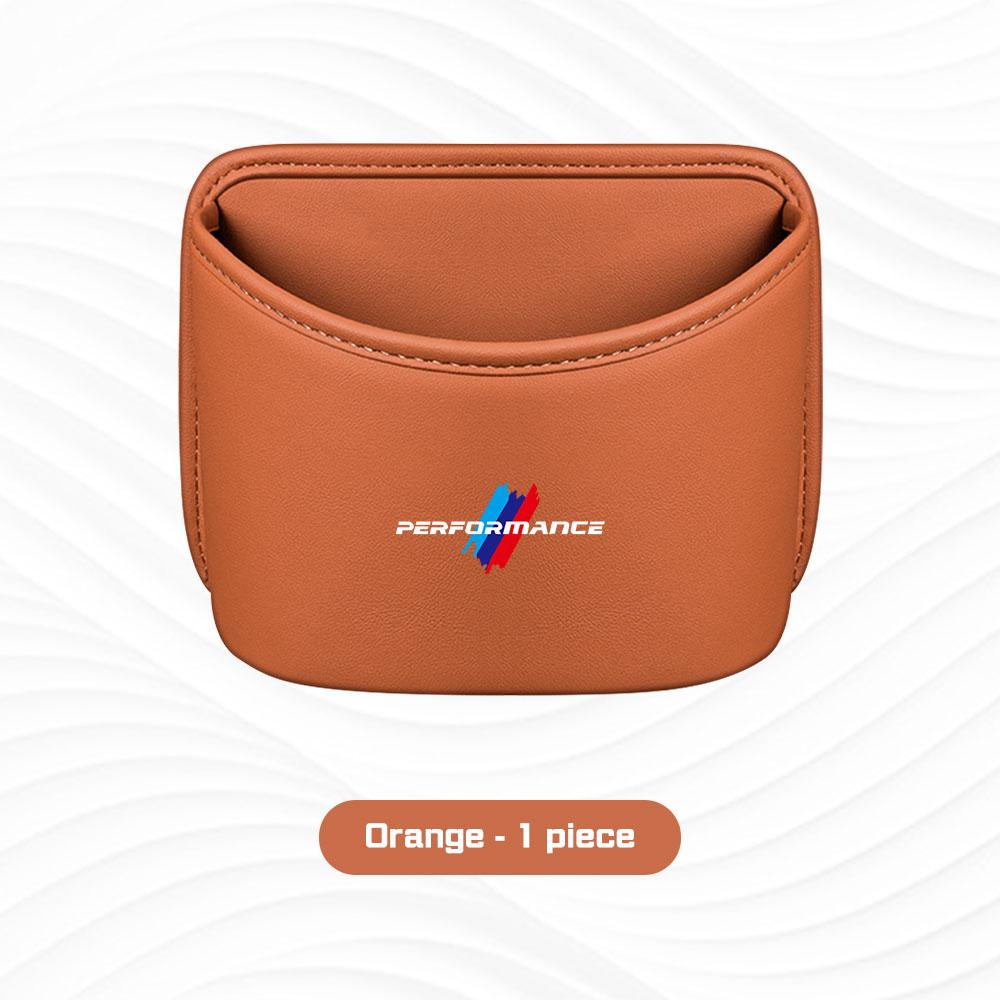 BBJA7 Car Door Cup Holder Box Storage Bin Seat Back Organizer Bag For BMW E46 E87 E60 E90 F48 E70 F15 G20 G30 i4 i7 G02 G05 X1X3 X5 X6