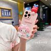 Applicable To iPhone17 Three-dimensional Lying Down Mobile Phone Case Apple 16promax Melody 15 Cartoon XS Lanyard Foreign Trade