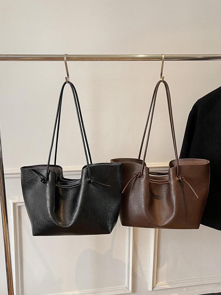 Korean Large Capacity Tote Bag - Women's 2025 Autumn/Winter Fashion Underarm Shoulder Bag