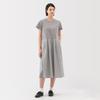 MUJI Cool Short Sleeve Size BC2LKA5S Women's Dress, Gray, M,