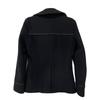 WJK Black 1822 WI77h Melton Wool Peacoat Coat M blackUsed