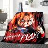 1pc Chucky3 Blanket, Gift, for Men and Women, Soft Blanket, Good for Sofa Bed Couch Travel, Lightweight Flannel Blanket
