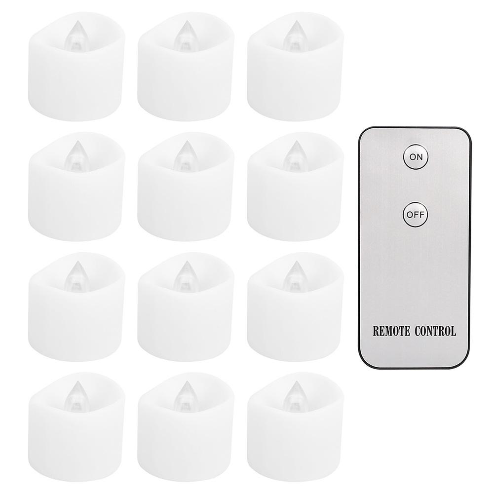 24/48Pcs Remote Flameless Flickering LED Candle Battery Operated Creative Wishing Led Tea Lights Wedding Christmas Table Decor