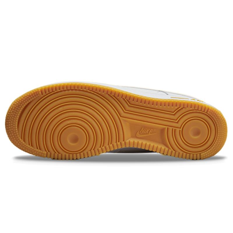 Nike Air Force 1 Low '07 White University Gold Gum Sneakers DZ4512-100