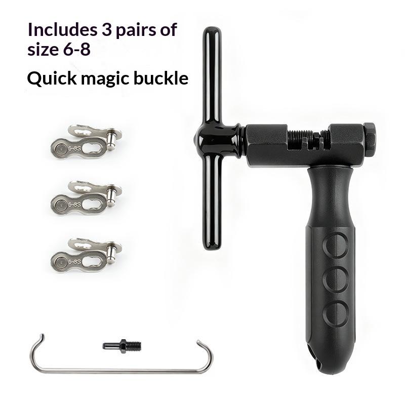 Bike Chain Breaker Cutter With Chain Hook And Replacement Pin,Bicycle Chain Repair Tool, Bicycle Chain Remove And Install Tool