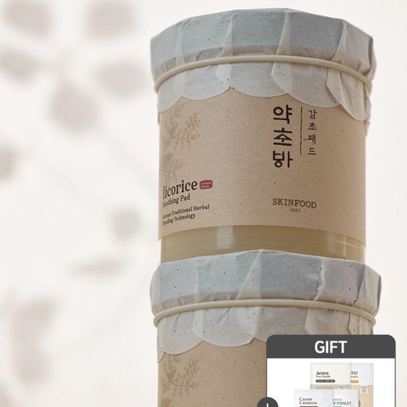 

[4 free Dangto Migam mask packs] Yakchobang licorice moisturizing soothing pads (60 sheets)