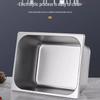 Stainless Steel Rectangular Food Pan with Lid