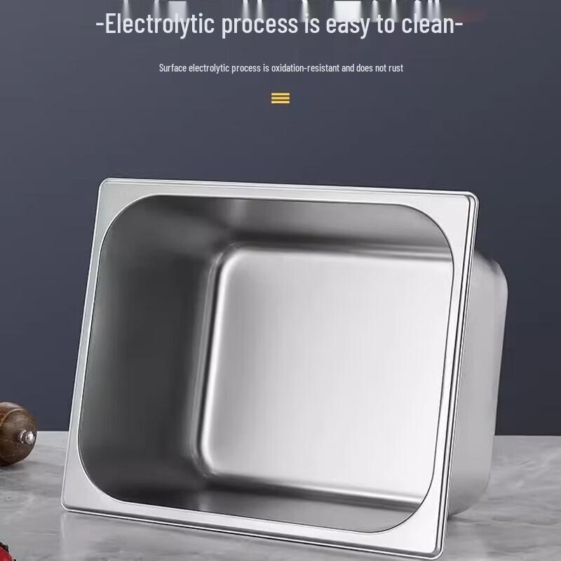 Stainless Steel Rectangular Food Pan with Lid