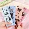 4Pcs/Lot Cute Cartoon Straight Liquid Type Ball Pens 0.5mm Black Drawing Gel Pen Signature Pen Student School Office Supplies