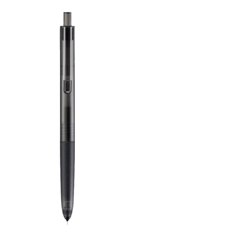 TOME TM701 Carbon Black Click Gel Pen, 0.5mm, Black Ink for Exams