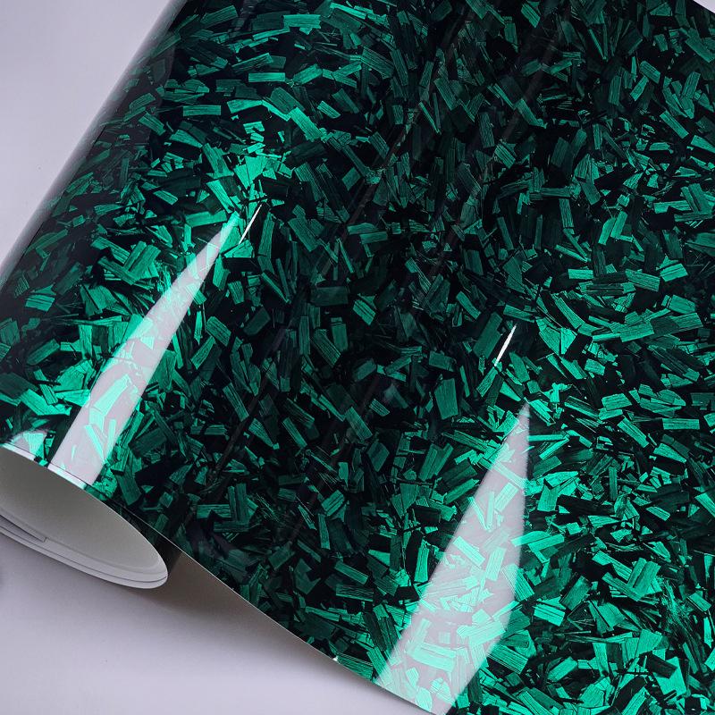 Koolstofvezel Steen Auto Stickers, Imitatie Koolstofvezel Kleurveranderende Interieur Achteruitkijkspiegel Stickers Volledige Body Auto Folie