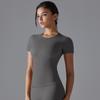 Nessaj Slim Women Short Sleeve Shirts Summer Short Sleeve Top Elasticity Casual T Shirts