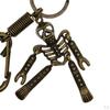 Punk Skeleton Skull Key Chain Keychain Spring Snap Hook Ring Gift