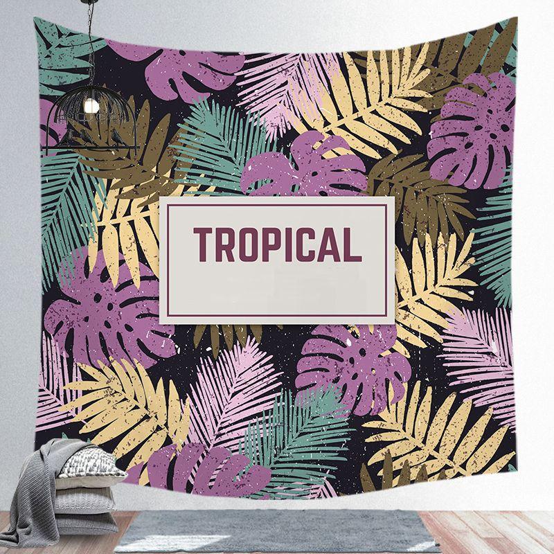 Modern Nordic Polyester Tapestry Tropical Plants Wall Hanging Decor Hot Bohemian Tapestry For Bedroom Dorm Living Room Wall Art