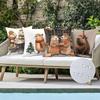 Capybara Cushions with Festive and Cute Designs Square polyester pillowcase, modern sofa decorative cushion cover
