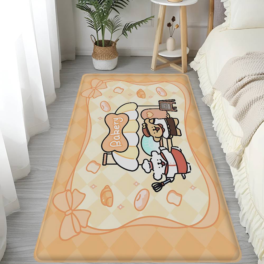 Pop Maltese Anime Cute Dog Floor Mat Cheaper Anti-slip Modern Living Room Balcony Printed Bedside Mats
