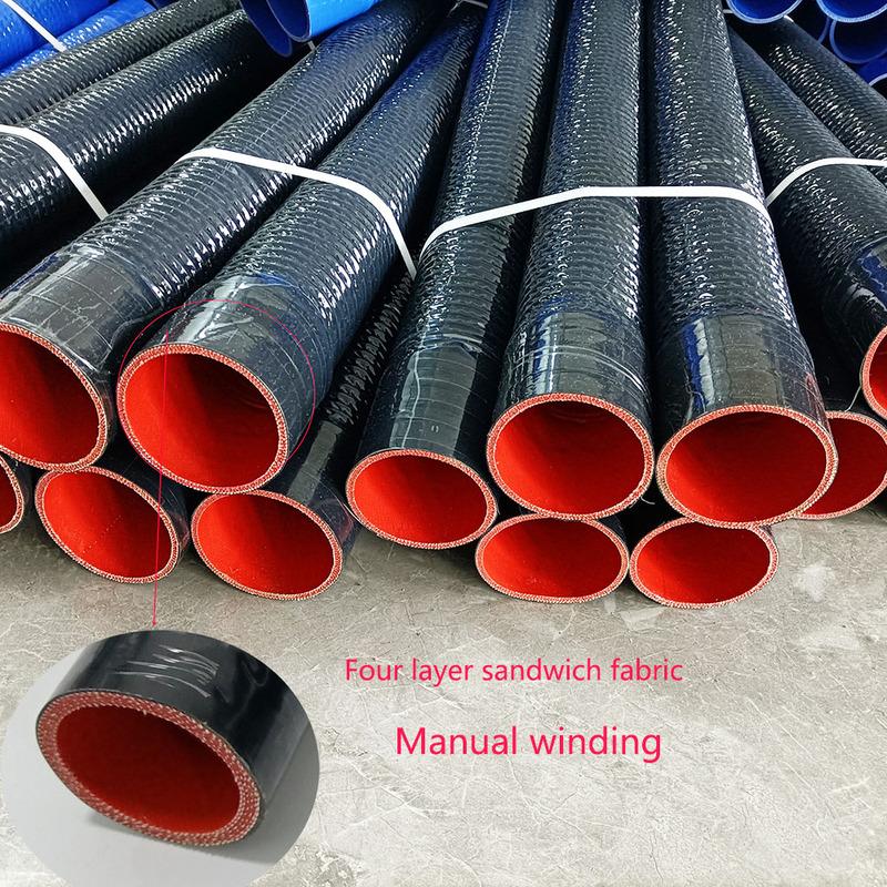 Built In Steel Wire Silicone Hose Black Silicone Connecting Tube ID16-110mm Silicone Hose Radiator Inlet High-pressure Rubber Jo