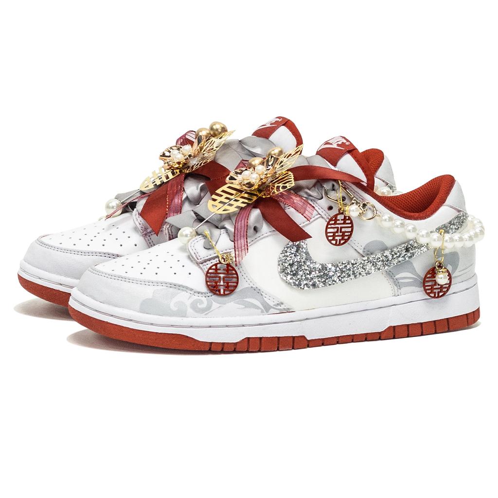 Nike Dunk Jiaoyu Tiansheng SBOX Cushioning, Wear Resistant Low top Skateboard Shoes Unisex DD1873-116 (Team1387-SBOX)