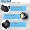 2PCS Bright 50W 881 LED Fog Light Bulbs, 881, 889, 862, 886, 894, 896, 898 Xenon Headlight Bulb Replacement, 6000K Extremely Bright LED Cool White