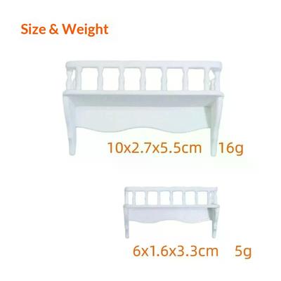 1/5Pcs Micro Model Miniature Building Model Accessories 1: 12 Dollhouse Simulation Wall Mounted Storage Rack Scene Decoration