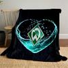 Werder Bremen Water Heart Blanket for All Seasons Blanket Lunch Break Throw Gift