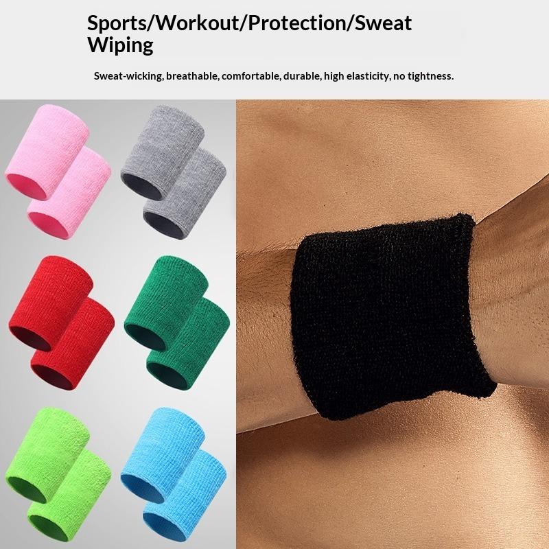 Towel Wrist Guard Sweat-absorbing Sports Fitness Wrist Guard with Tennis Breathable Knitted Wrist Guard Men's and Women's Wrist Guard