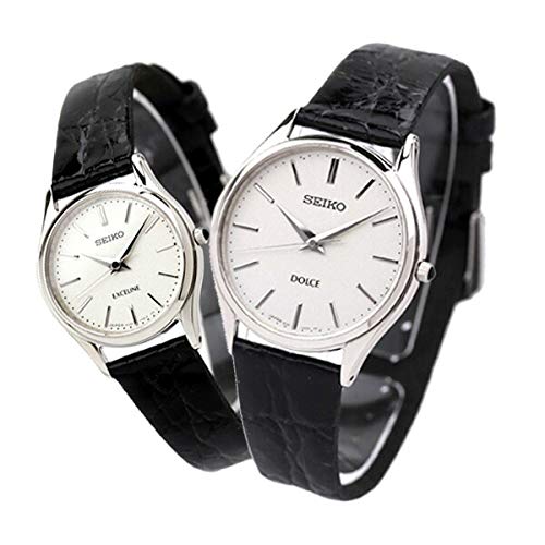 

[SEIKO] SEIKO Watch Pair Watch with Pair Box and Wrapping Dolce Exceline Silver SACM171 SWDL209 Men s Women s