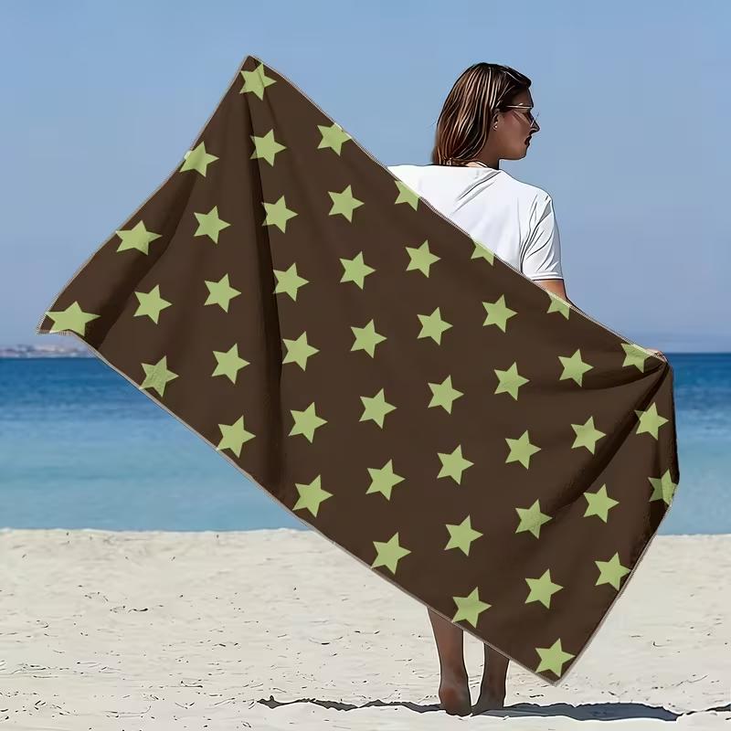 Watercolor Paw Print Beach Towel Quick Dry Sandproof Swimming Towel Pet Lover Summer Holiday Beach Accessory